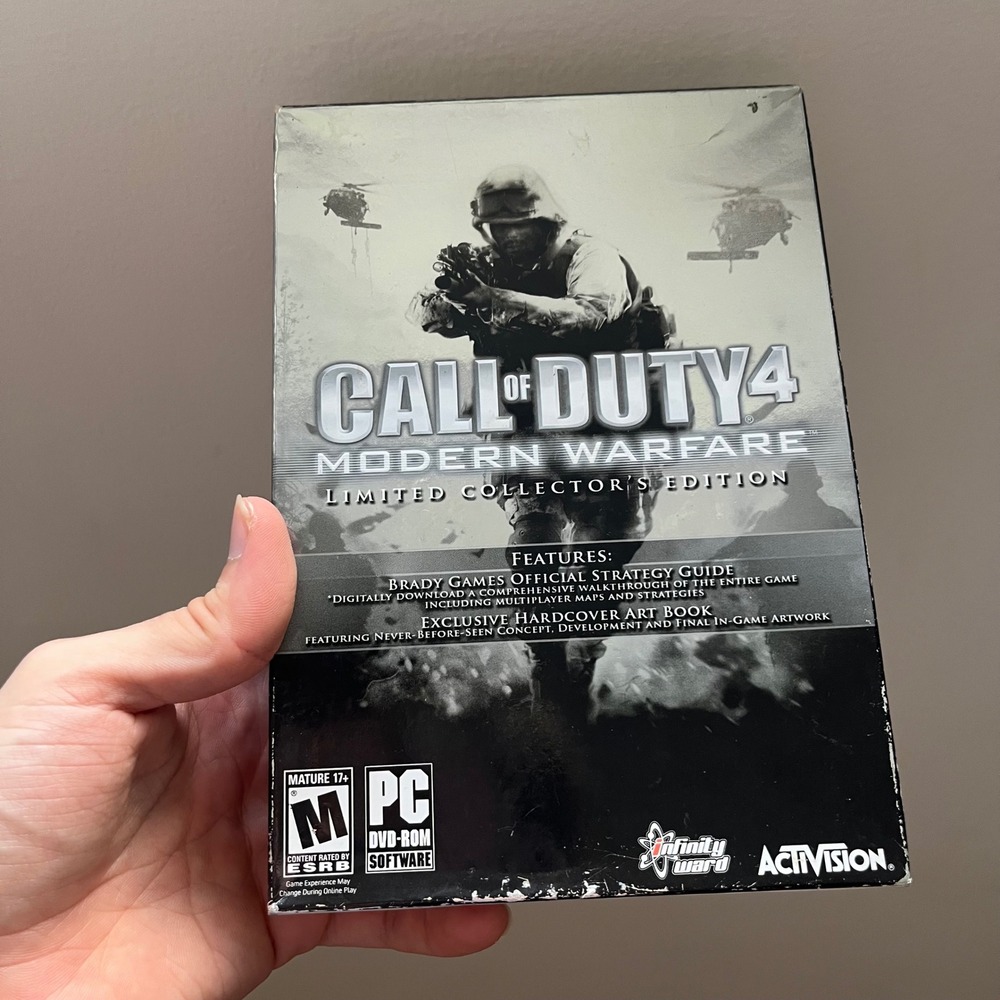Call of Duty 4 Modern Warfare Limited Collector's Edition PC DVD-ROM Big Box Art